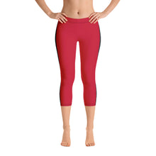 Load image into Gallery viewer, Laced Stripe Capri Leggings
