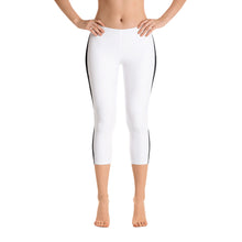 Load image into Gallery viewer, Laced Stripe Capri Leggings

