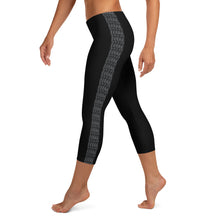 Load image into Gallery viewer, Laced Stripe Capri Leggings
