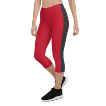 Load image into Gallery viewer, Laced Stripe Capri Leggings
