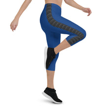 Load image into Gallery viewer, Laced Stripe Capri Leggings
