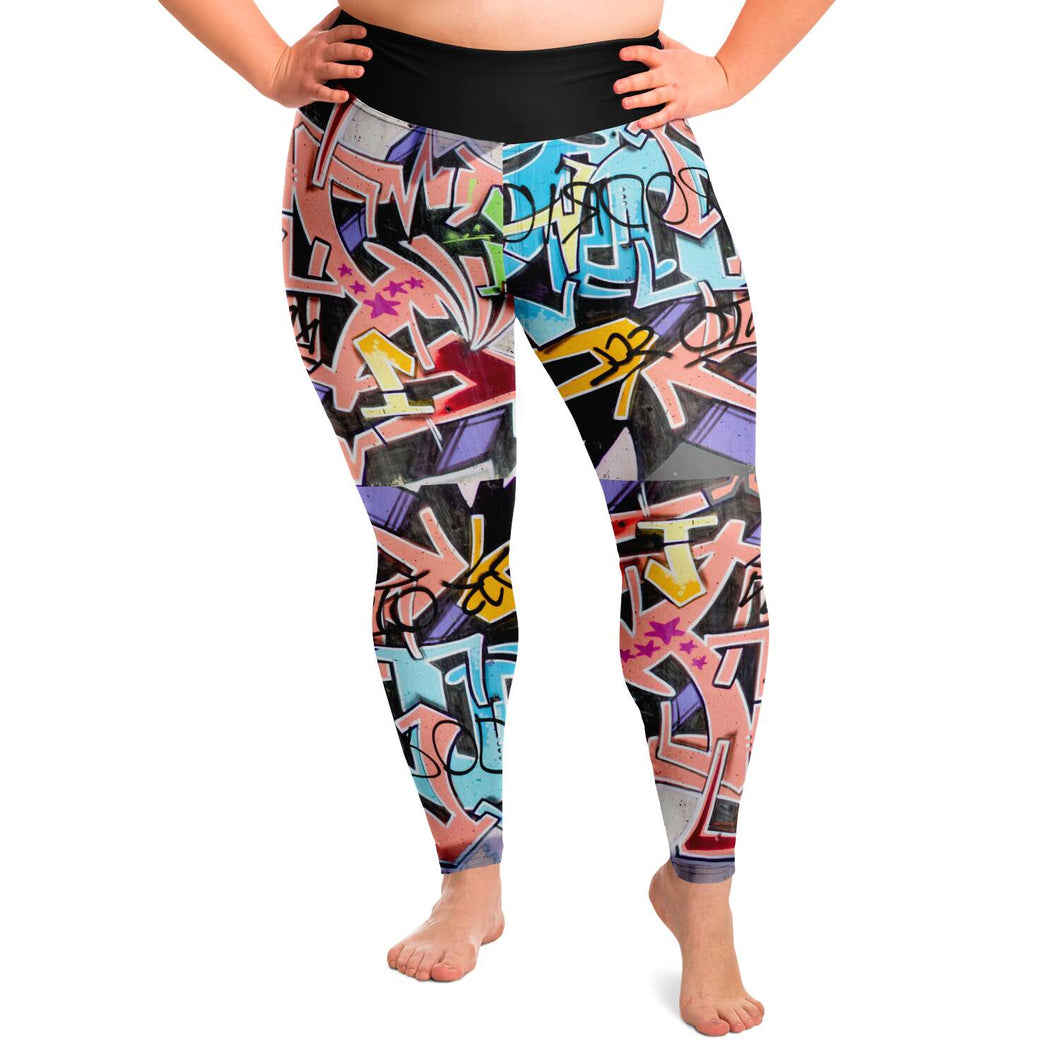 Graffiti Plus Size Leggings