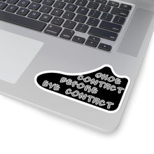 Load image into Gallery viewer, Shoe Contact Before Eye Contact Stickers
