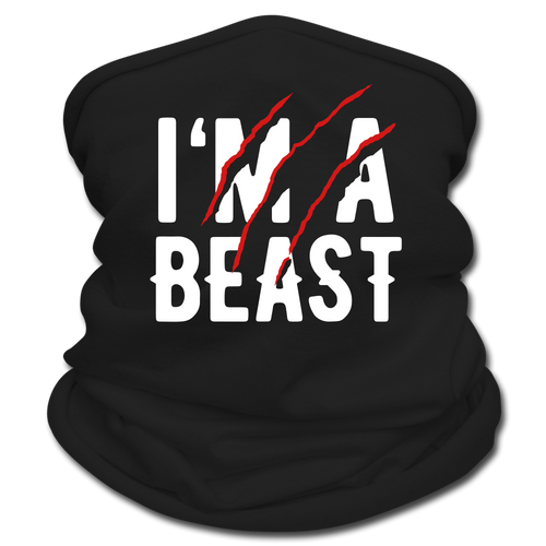I'm A Beast Gaitor Face Mask - black